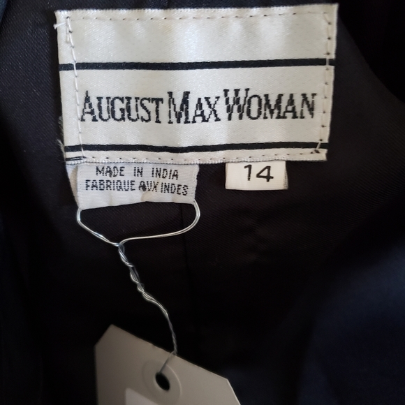 Vintage Black Leather Vest by August Max - Picture 6 of 9